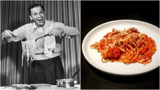 Make Sinatra the chairman of your kitchen with his classic spaghetti-and-meatballs recipe<em></em>